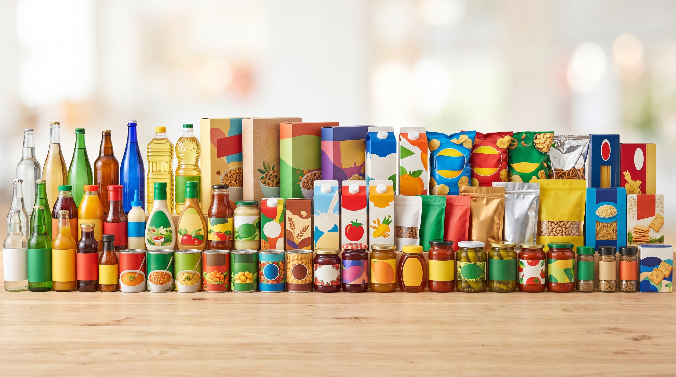 Assorted consumer packaged goods